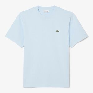 Lacoste Men's Cotton T-Shirt in Light Blue Size S/3